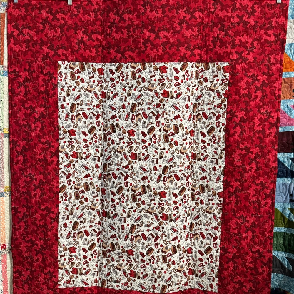 Scottish Terriers in Coats Patchwork Lap/Throw Quilt - Picture 2 of 3